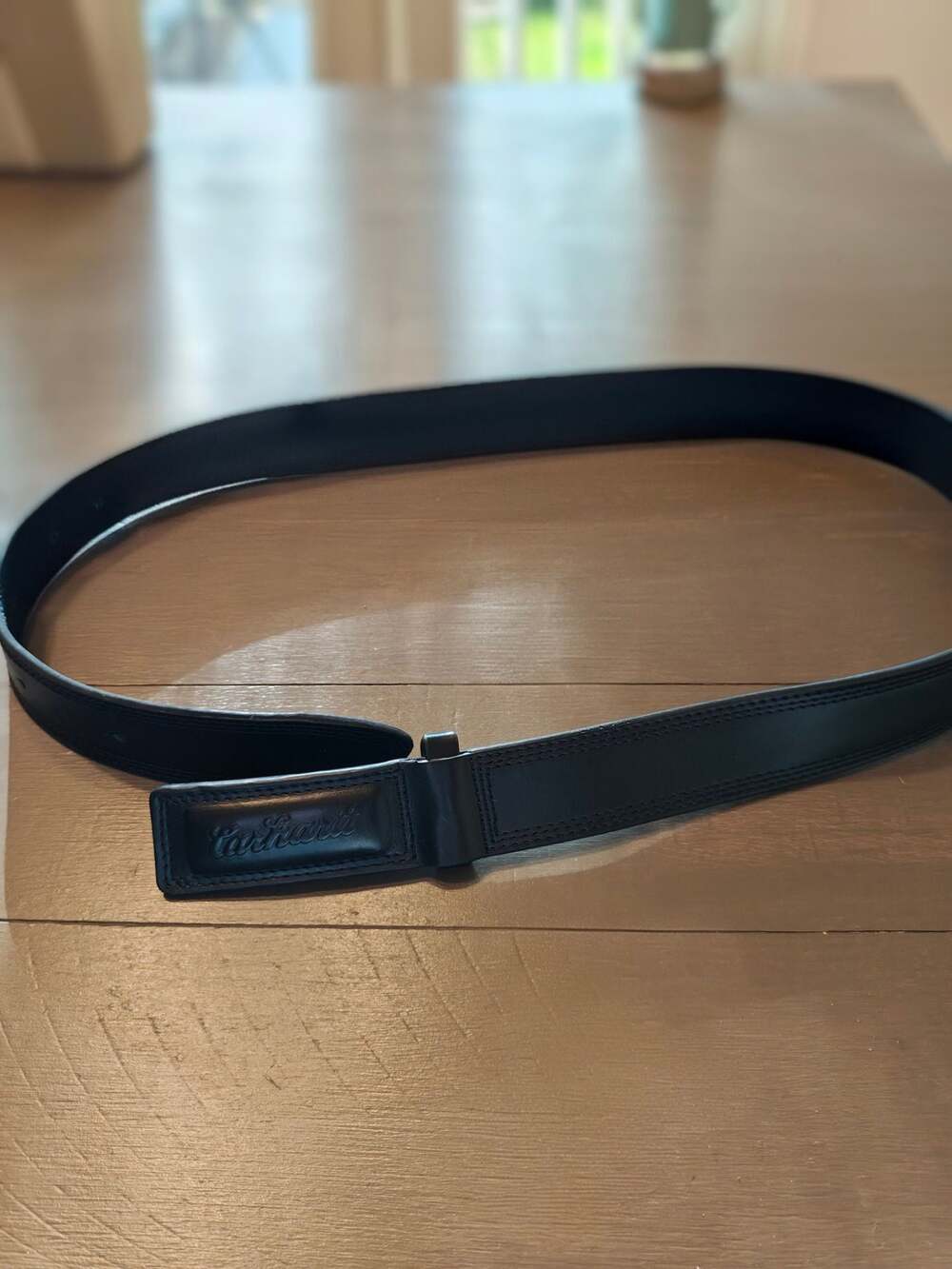 Carhartt WB5505-M Men's Scratchless Full Grain Leather Mechanic Belt